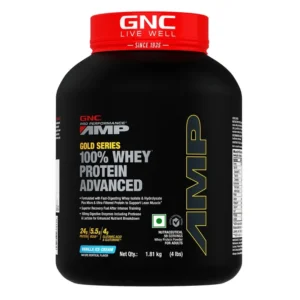 GNC AMP Whey – 1.81 KG Vanilla Ice Cream Flavour
